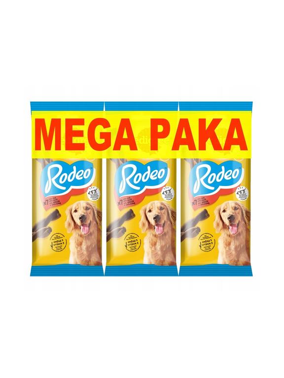 PEDIGREE® Rodeo™ 3x123g - przysmak dla dorosłych psów, z wołowiną