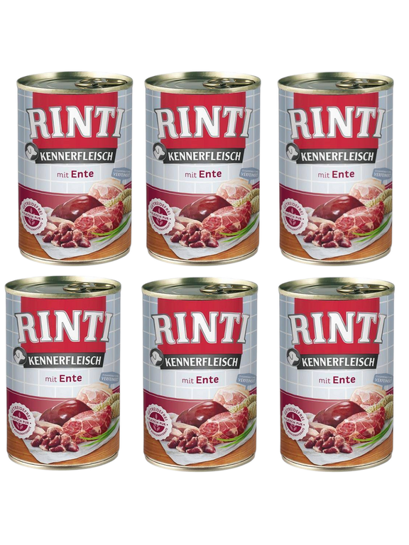 Rinti Kennerfleisch Ente karma mokra dla psa - kaczka 24x400g