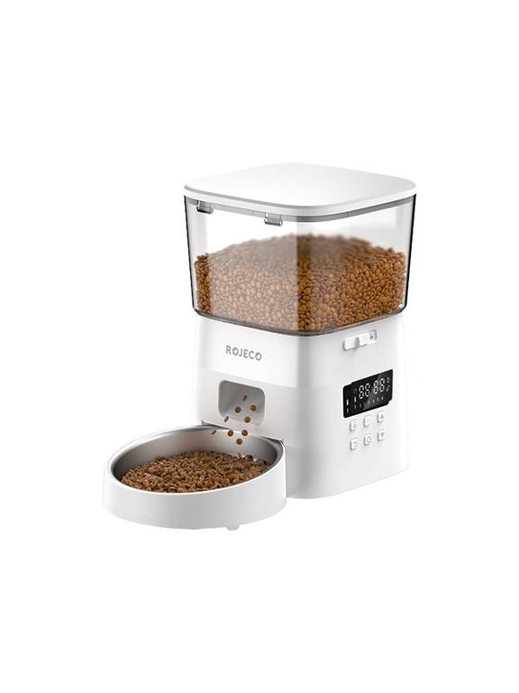 Inteligentny dozownik karmy Rojeco 2L Pet Feeder Button Version (Biały)