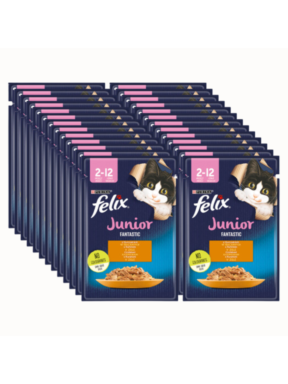 FELIX Junior Kurczak w galaretce - saszetka 26x85g