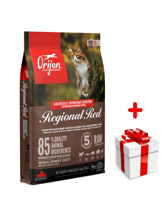 ORIJEN Regional Red Cat 5,4kg + niespodzianka dla kota