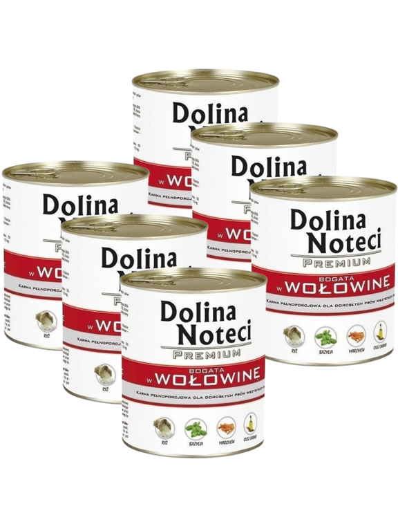 Dolina Noteci PREMIUM bogata w wołowinę 6 x 800g