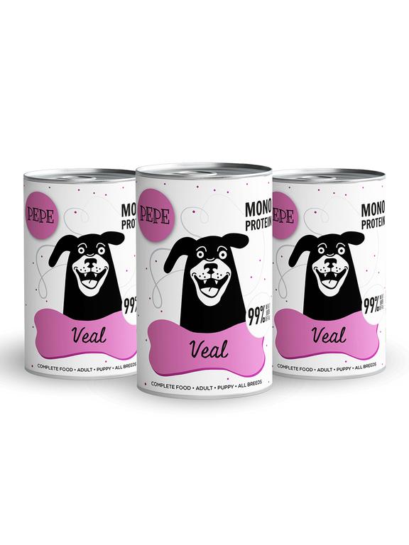 PEPE MONO PROTEIN Veal (cielęcina)  3x400g