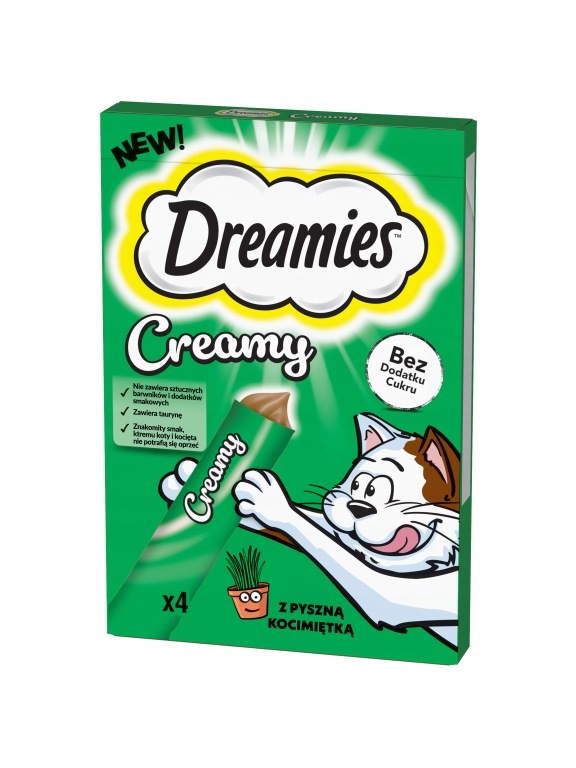 DREAMIES Creamy Kocimięta 11x(4x10g)