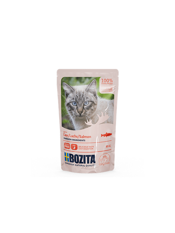 BOZITA Kawałki w sosie z łososiem (saszetka) 85g