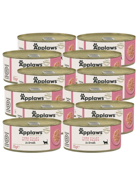 Applaws Cat Tuńczyk z krewetkami 12x70g PUSZKA