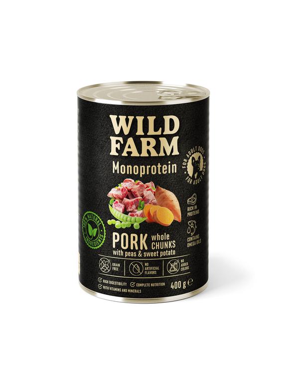 WILD FARM Monoprotein Pork 400g hipoalergiczna karma dla psa