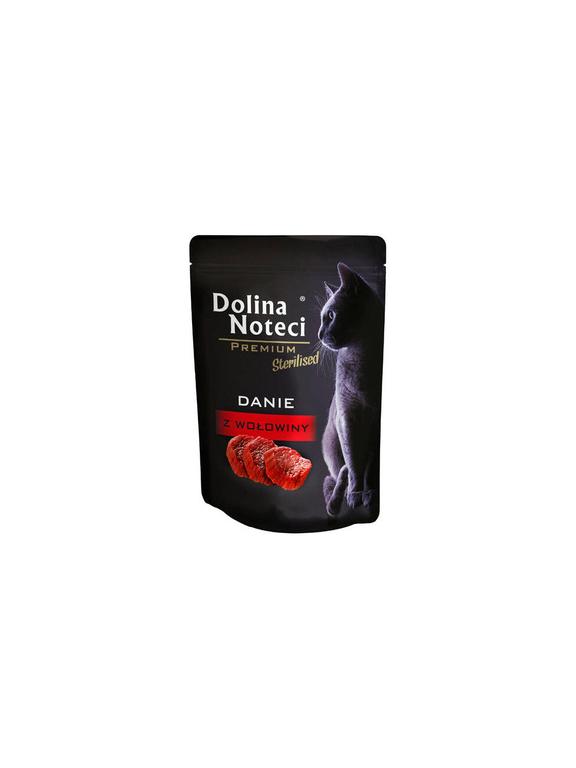 Dolina Noteci Premium danie dla kotów sterylizowanych z wołowiną 85g