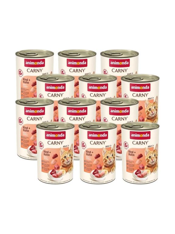 ANIMONDA Cat Carny Adult smak: wołowina i kurczak 12 x 400g