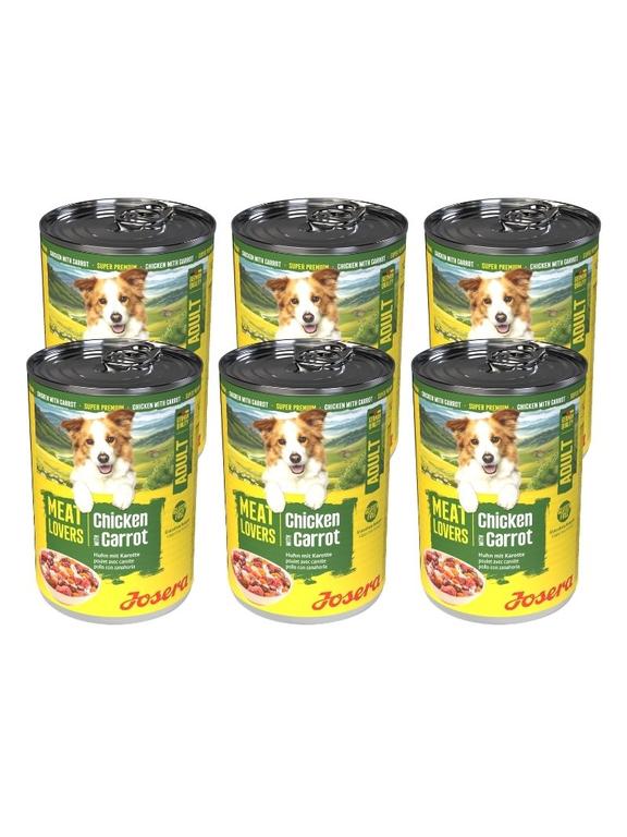 JOSERA Meatlovers Menu Kurczak z marchewką 6x400g
