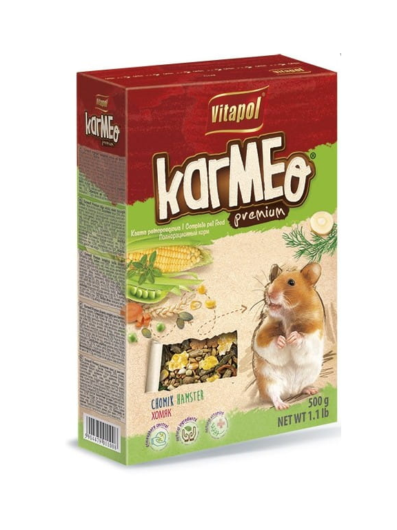 KARMEO PREMIUM pokarm pełnowartościowy dla chomika 500g