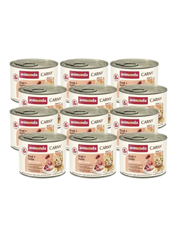 ANIMONDA Cat Carny Adult smak: wołowina i kurczak 12 x 200g