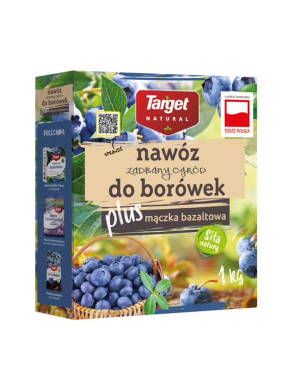 NAWÓZ ZADBANY OGRÓD DO BORÓWEK Z MĄCZKĄ BAZALTOWĄ 1 KG
