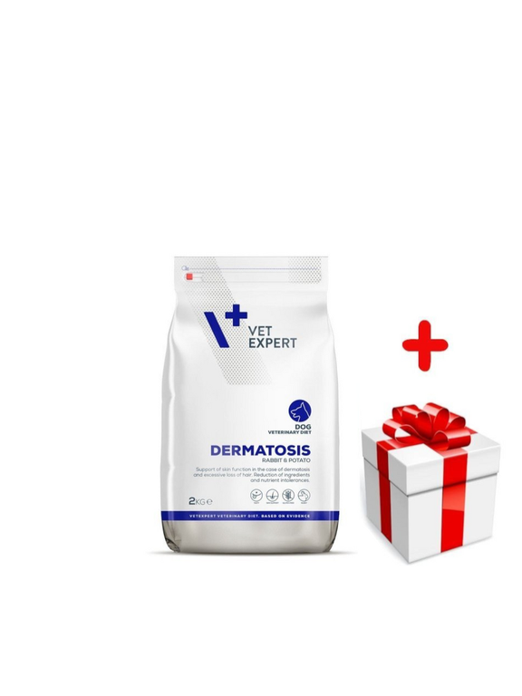 VETEXPERT Dog Dermatosis Rabbit&Potato 2kg + niespodzianka dla psa GRATIS!