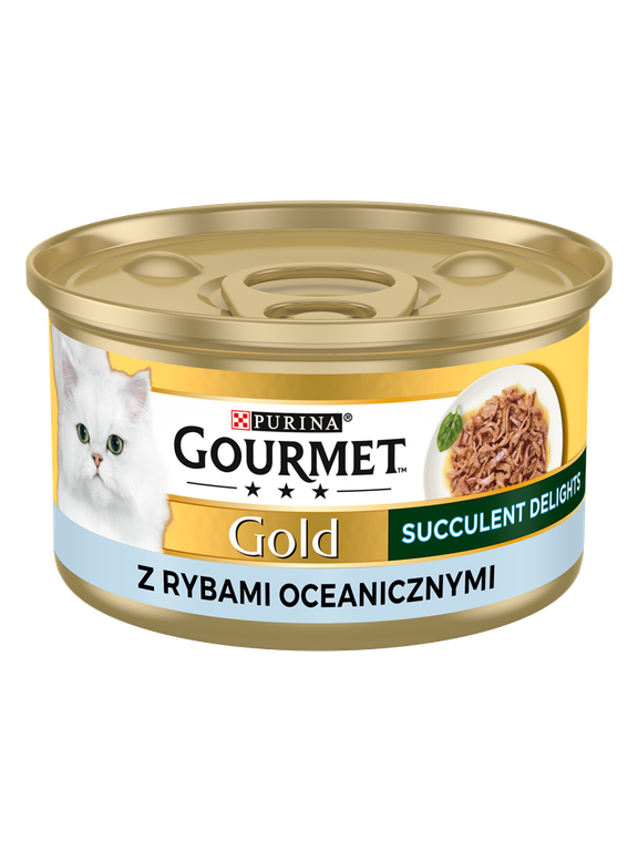 Purina Gourmet Gold Succulent Delights z rybami oceanicznymi 85g
