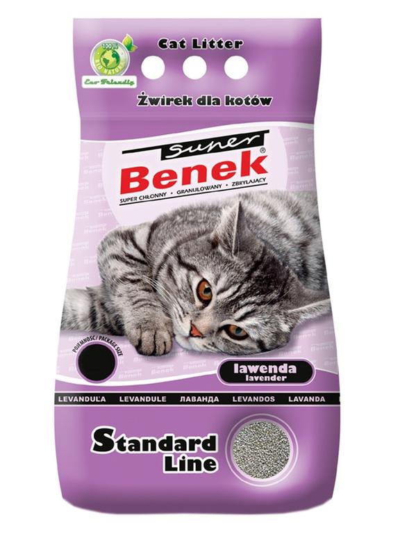 SUPER BENEK Żwirek Lawenda 25l