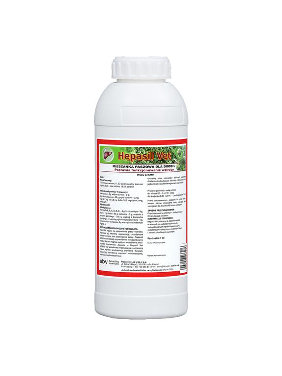 Lab-v Hepasil Vet Dla Drobiu - Mieszanka Paszowa Dla Drobiu Na Poprawę Funkcjonowania Wątroby 1kg