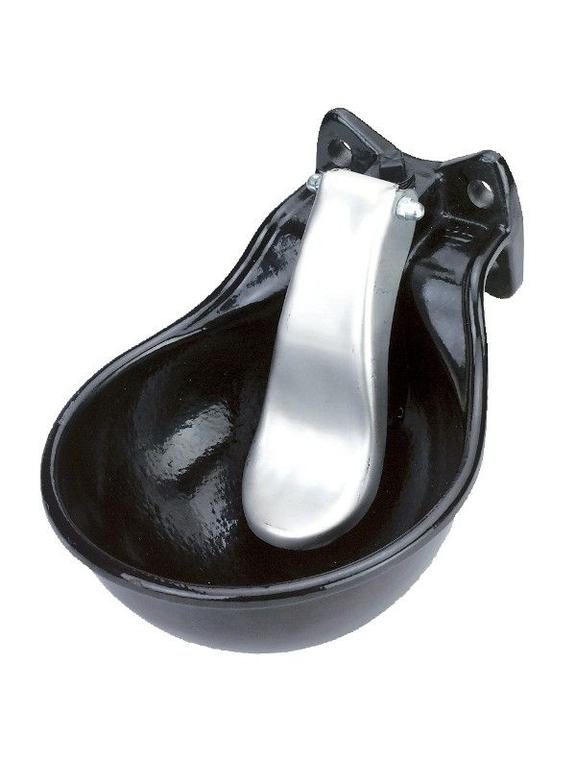 KERBL Poidło żeliwne z językiem z blachy nierdzewnej, czarne, 1,45 l