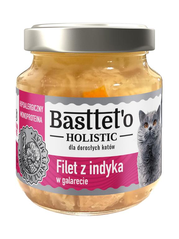 Basttet'o Holistic filet z indyka w galarecie dla kotów 130g
