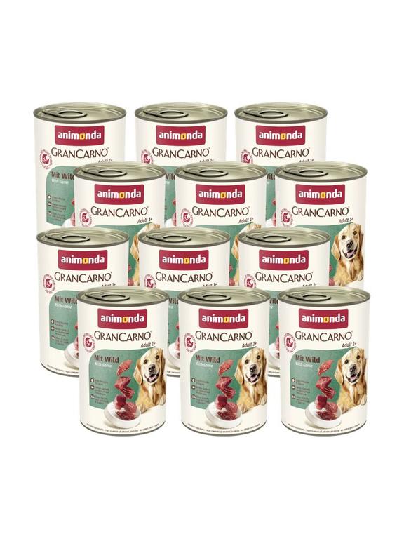 ANIMONDA GranCarno Adult Dog smak: Dziczyzna 12x400g