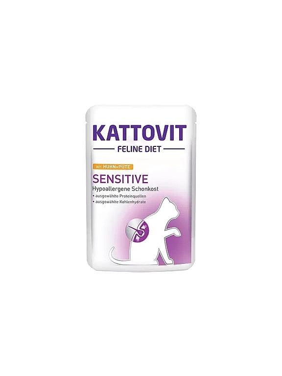 Kattovit Sensitive kurczak+indyk 85g saszetka