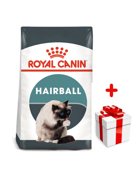 ROYAL CANIN Hairball Care 400g karma sucha dla kotów dorosłych, eliminacja kul włosowych + niespodzianka dla kota GRATIS!