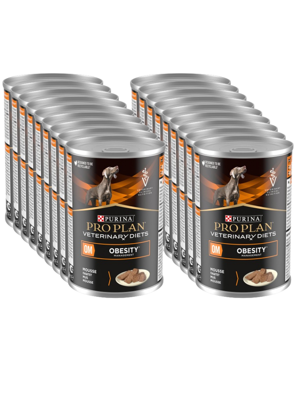 PRO PLAN Veterinary Diets OM Obesity Management Karma mokra dla psa mus 18x400g