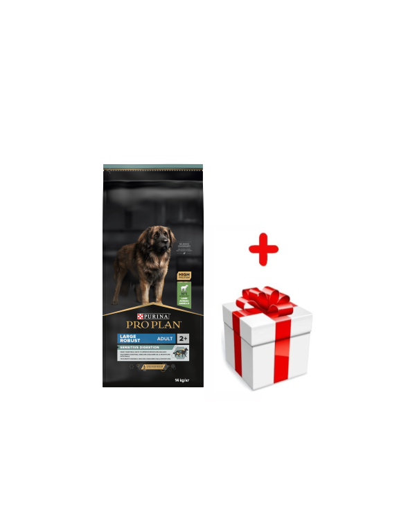 Purina Pro Plan Large Robust Optidigest, jagnięcina 14kg  + niespodzianka dla psa GRATIS!