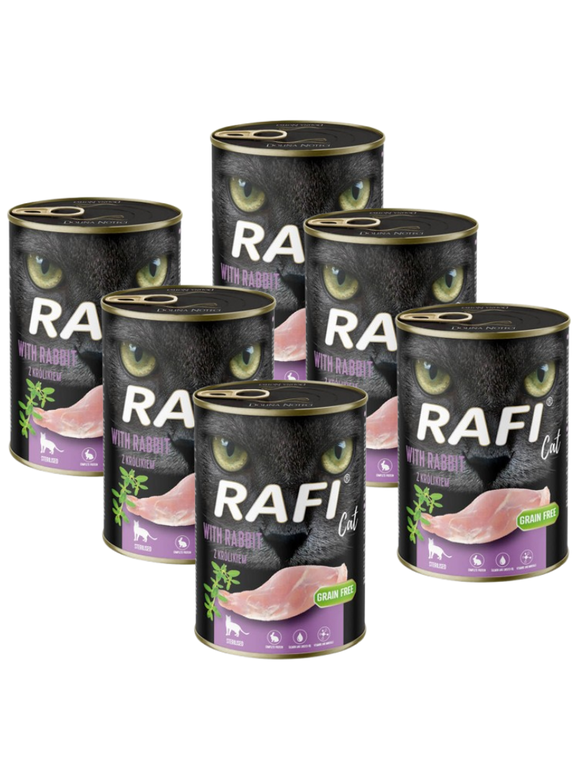 RAFI Cat Adult Sterilised z królikiem 6x400g