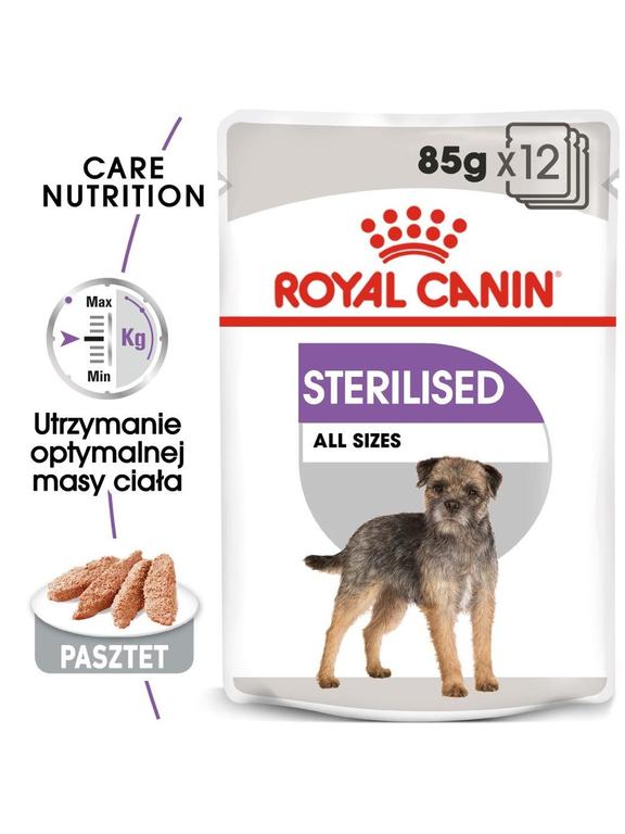 ROYAL CANIN CCN Sterilised 12x85g karma mokra - pasztet dla psów dorosłych, sterylizowanych
