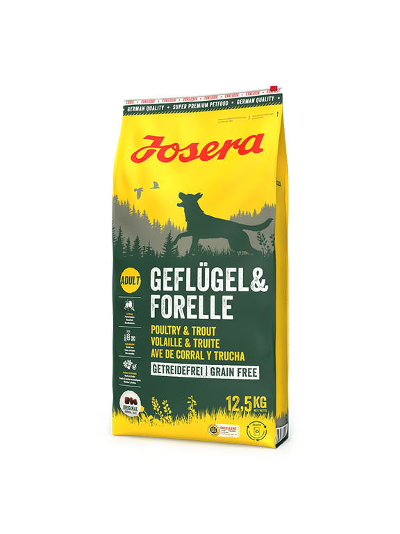 JOSERA Geflügel & Forelle 12,5kg /Opakowanie uszkodzone (1990,2031) !!!