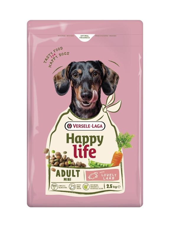 VERSELE-LAGA Happy Life Adult Mini Lamb 2,5kg - karma dla dorosłych, małych psów z jagnięciną