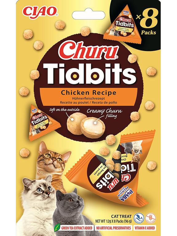 INABA Cat Churu Tidbits - kurczak 8x12g