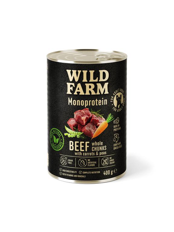 WILD FARM Monoprotein Beef 400g hipoalergiczna karma dla psa