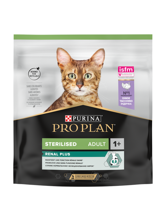 PRO PLAN Sterilised Renal Karma dla kotów bogata w indyka 400 g