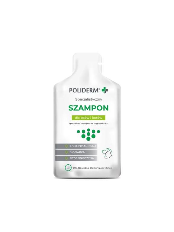 POLIDERM® SZAMPON SASZETKA – pielęgnacja sierści dla psa i kota 15 ml