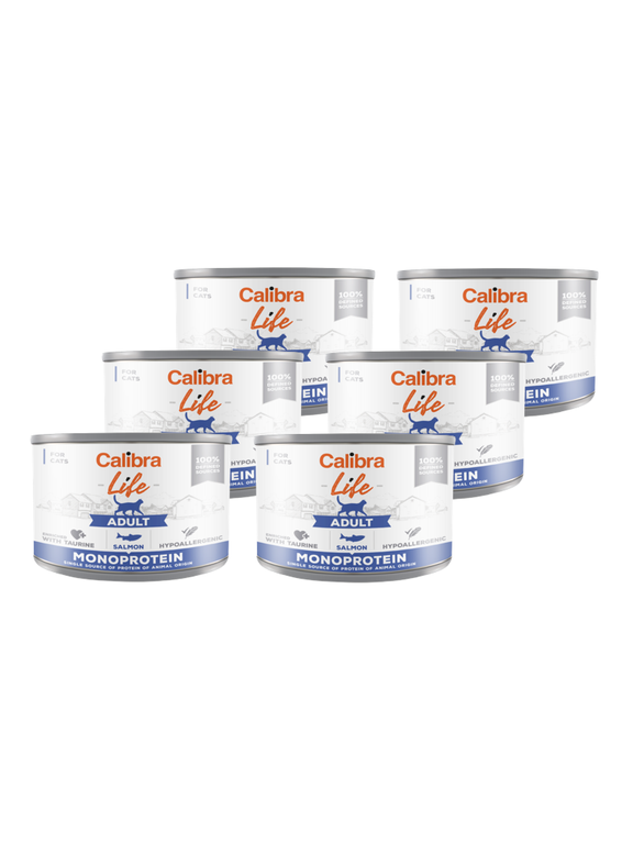 CALIBRA Cat Adult Life Salmon 6x200g