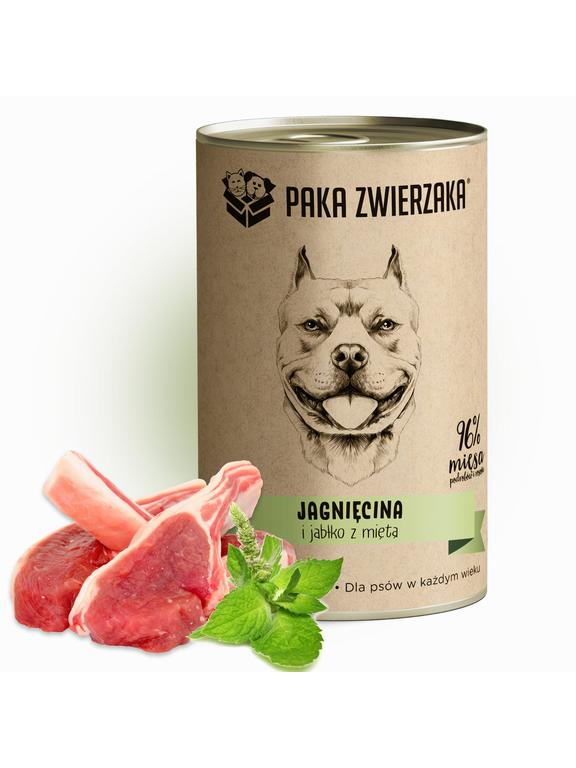 Paka Zwierzaka Jagnięcina i jabłko z miętą (400g)