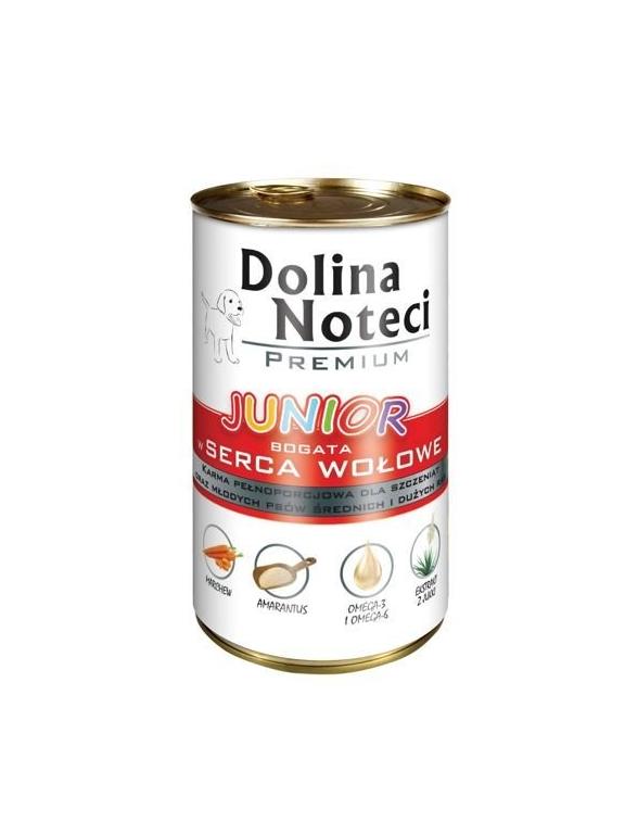 Dolina Noteci PREMIUM Junior bogata w serca wołowe 400g