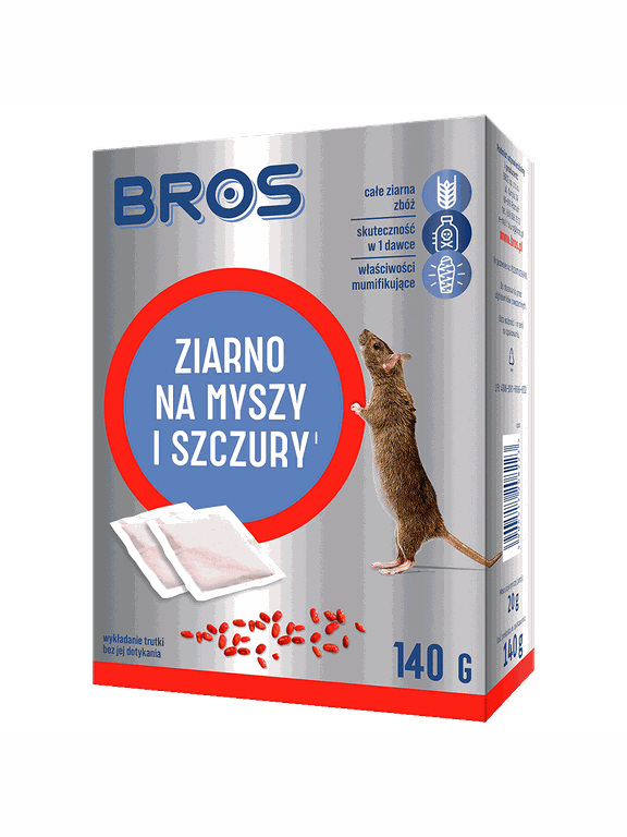 BROS - ziarno na myszy i szczury 140g