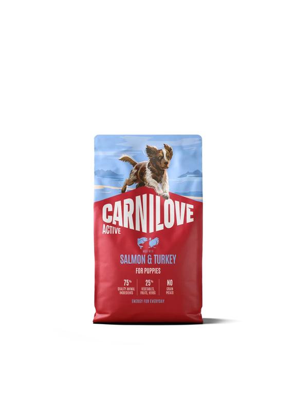CARNILOVE Active Dog Salmon & Turkey for Puppies 12kg
