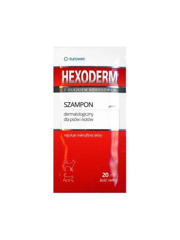 Eurowet Szampon Hexoderm dla psów i kotów 20ml