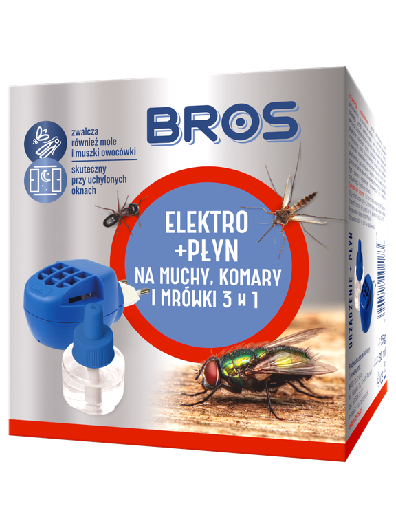 BROS - Elektro + płyn na muchy, komary i mrówki