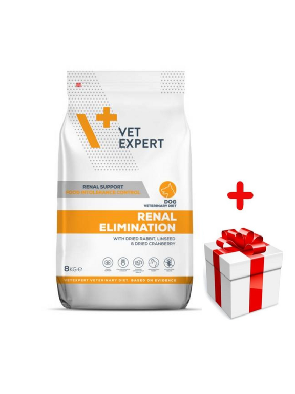 VETEXPERT Dog Renal Elimination 8kg + niespodzianka dla psa GRATIS!