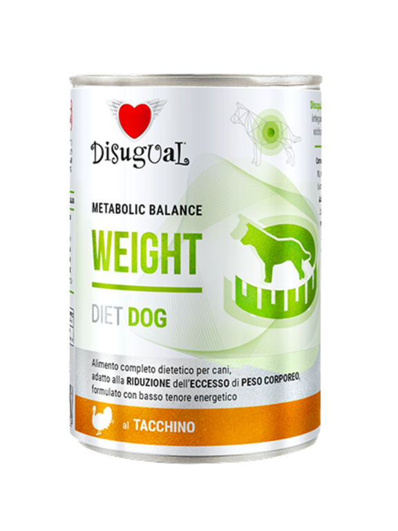 Disugual Karma mokra dla psa Weterynaryjna WEIGHT Indyk (dorosły) 400g
