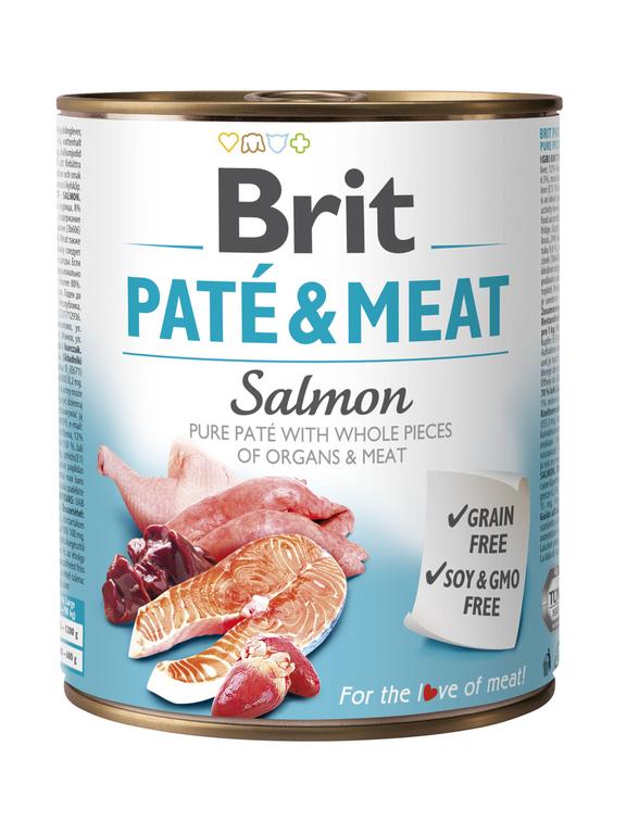 BRIT PATE & MEAT SALMON 800g