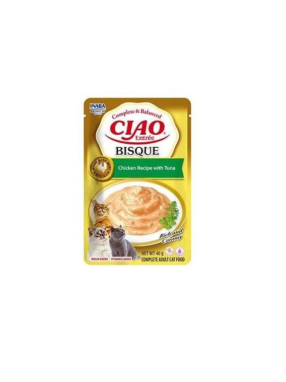 INABA CAT CIAO ENTRÉE BISQUE CHICKEN & TUNA 40g