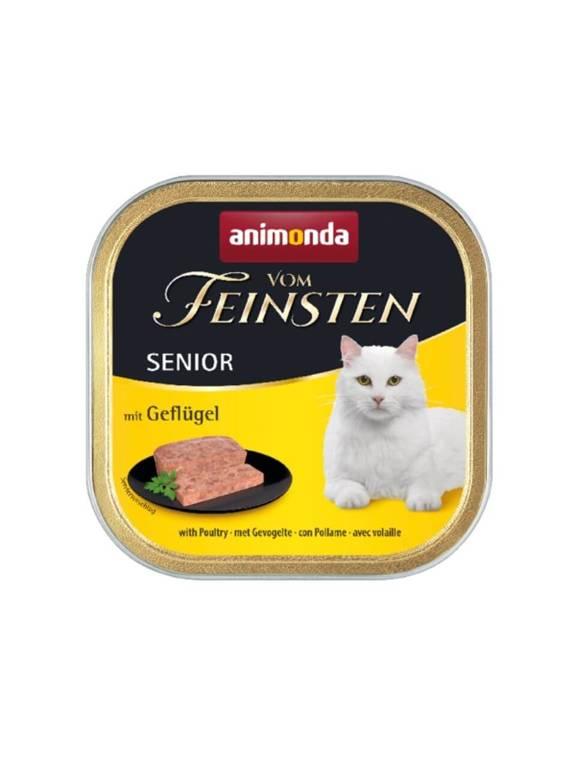 ANIMONDA Vom Feinsten Senior Cat smak: z drobiem 100g