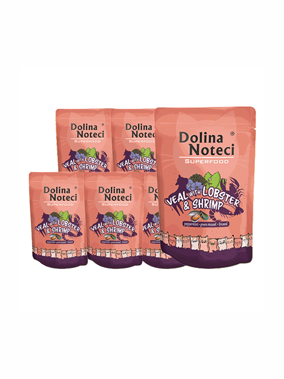 DOLINA NOTECI Superfood cielęcina z homarem i krewetkami saszetka 10x85g