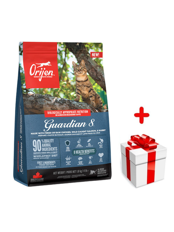 ORIJEN Guardian 8 Cat 1,8kg + niespodzianka dla kota GRATIS!